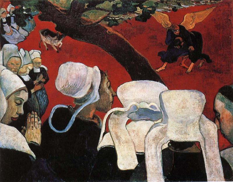Paul Gauguin Jacob struggled with the Angels china oil painting image